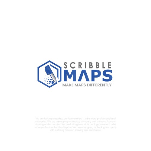 Scribble Maps Logo Refresh/Redesign Design by JosH.Creative™