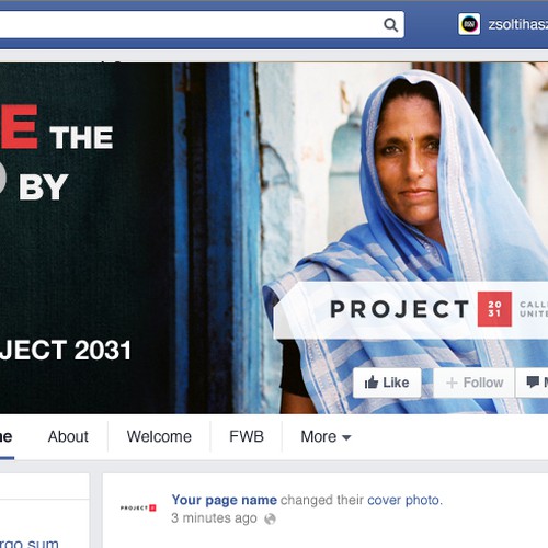 Create a Facebook Header design for PROJECT2031 Design réalisé par ArtisteXz