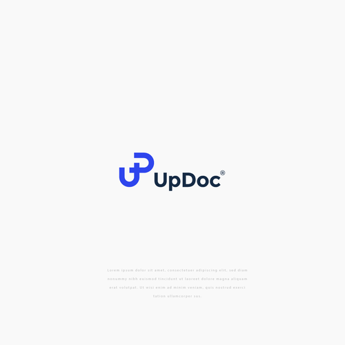 Design the logo for UpDoc, the world's first AI doctor Design by Marian M.C.