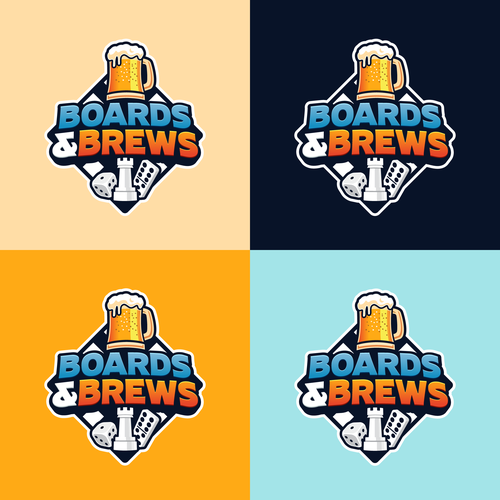Designs | Fun logo for social group focused on beer & board games ...