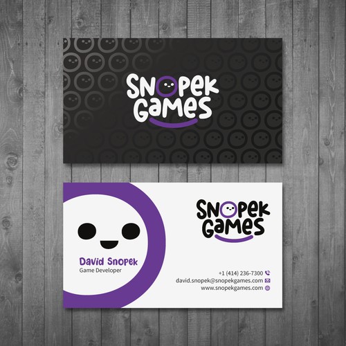 Business Cards for an indie Game Developer Design by Tcmenk