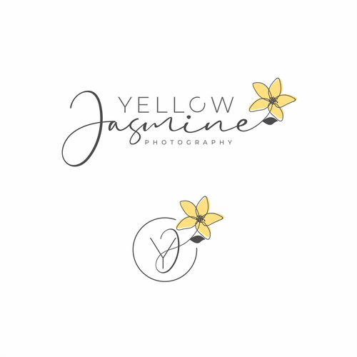 Yellow Jasmine Photography Logo Design Design by The Pixel Imagin