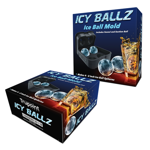 Ice ball mold for whiskey and other cocktail glass, Product packaging  contest