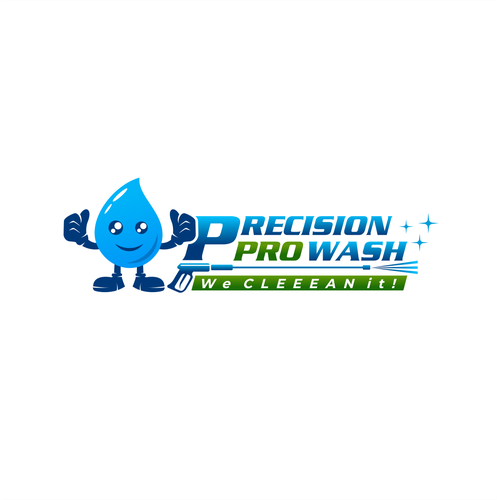 Precision Pro Wash logo design Design by Salman♥