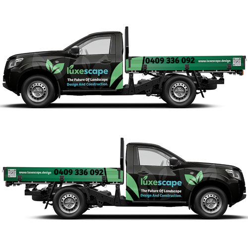 Design a luxury truck wrap for an innovative landscaping firm Design by theANUNGs