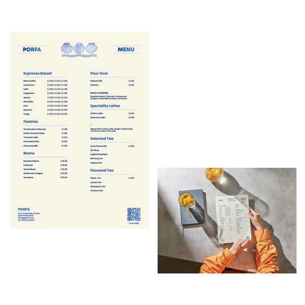 PORFA Menu 1