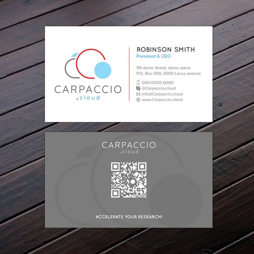 Give more muscle to research with graphic ID for CARPACCIO.cloud Design by Felix SH