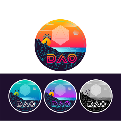 Logo — island DAO — let's buy an island — Ethereum blockchain Design by journeydsgn