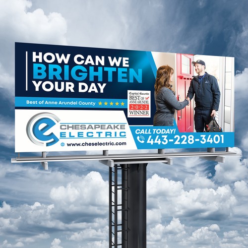 Chesapeake Electric Billboard Design by SoftSkills