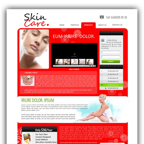 1-3 Page Website Template Design von extremebase