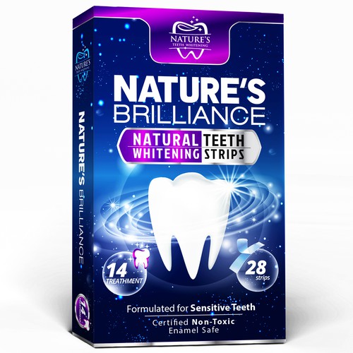 Natural Design Needed for Nature's Brilliance Whitening Strips Design by agooshe