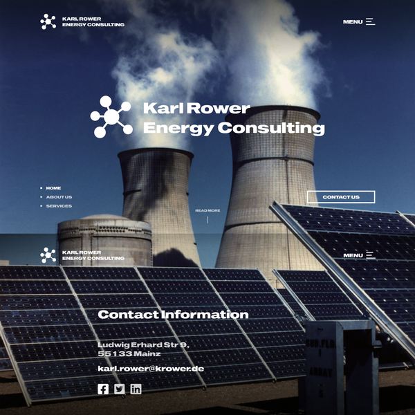 Design by rombombar titled " Landing Page for Nuclear Power Plant"