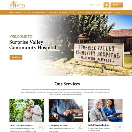 Homepage design of Health Care Website Design by WebFlux Solution