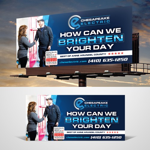 Chesapeake Electric Billboard Design by RED DOT