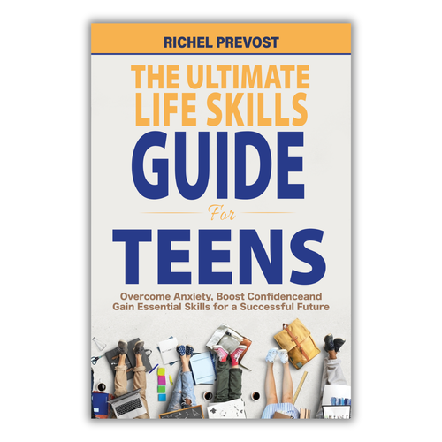 Design a book cover to entice teens to dive into the book. Design by Asiel.