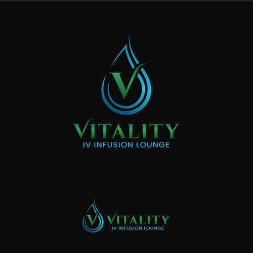 Logo for a luxury IV hydration spa Design by nilaArt