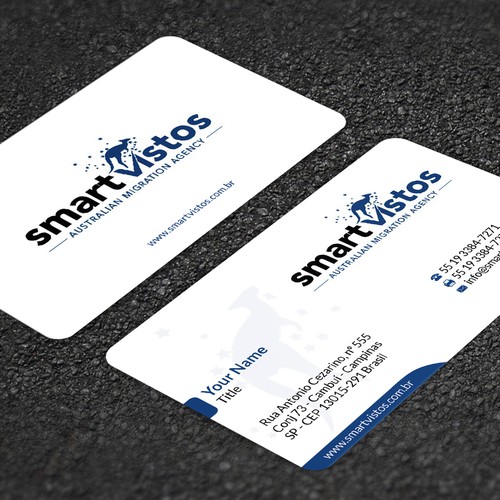 We need a great and creative business card for an Australian Migration Agency. Design by Florin Ralea