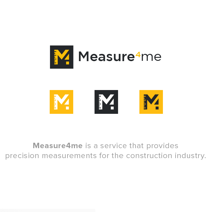 Measurement logo with the title 'Create  corporate logo for Measure4me'