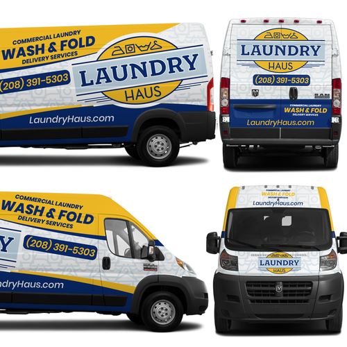 Laundry Haus delivery van Design by theANUNGs