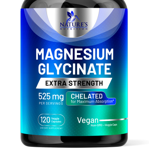 Natural Magnesium Glycinate Design needed for Nature's Nutrition Design by rembrandtjurin