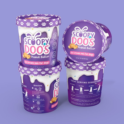 Dog Ice Cream Cup  Label Design von CUPEDIUM