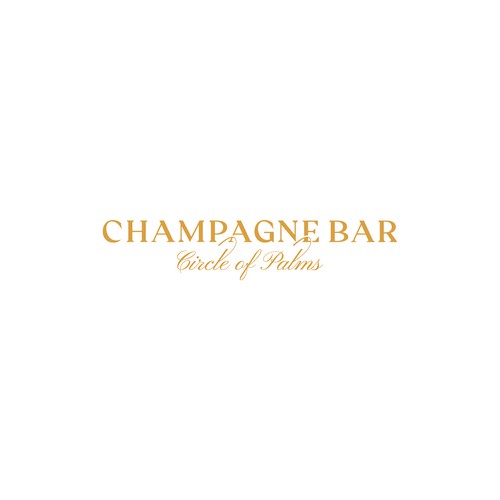 Luxury and modern Champagne Bar logo Design réalisé par tania_k