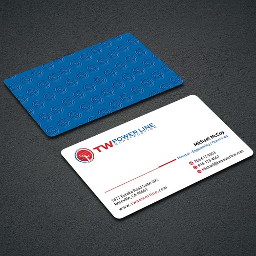 Business Card for a high voltage company Design by dkuadrat™