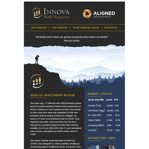 Modern Design for Investment Newsletter Wanted! Design by Silviab1