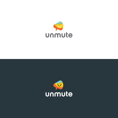 Unmute -- logo and branding guide for a mental health platform for people of color Design by g'twitz