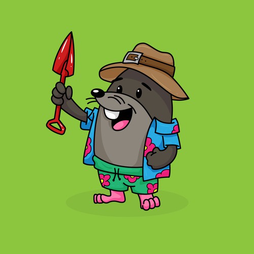 Pop & Cool Looking  2D Mole Character For Our Brand New Game in NFT-ontwerp door Isalikha®