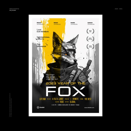 Life360 2023 Year of the Fox Poster Design by FF3