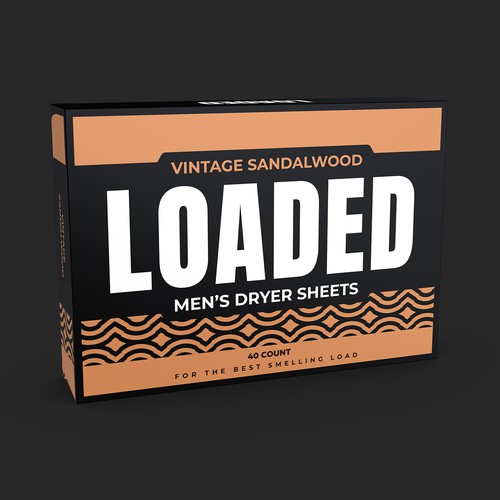 Men's Dryer Sheet Box Design Contest Design by Wahdin