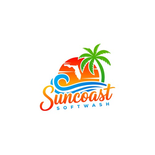 A logo for a softwash company that is appealing and inviting Design by CreCreature