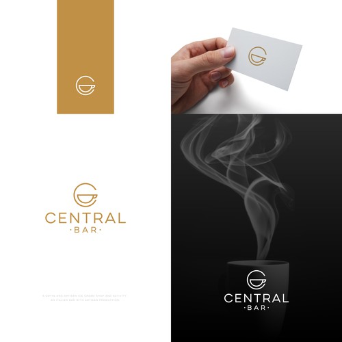 New minimalist logo for Central BAR (italian bar) Design by Anut Bigger