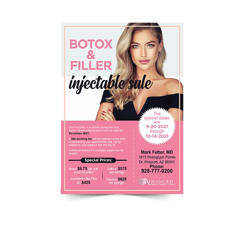 Botox and Filler Injectable Sale Add Design by Xnine