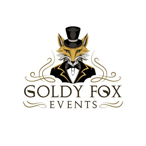 Design a Chic and Stylish Fox Logo for Our Elegant Wedding and Event Rental Business: Goldy Fox Events Design by A I D A