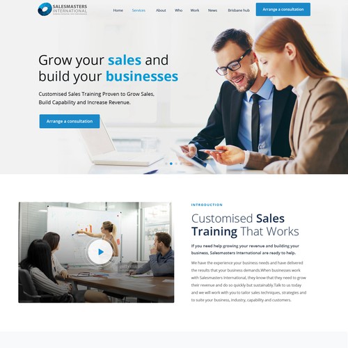 Create an engaging website for a world leading sales consulting company Design por sandy#ogma