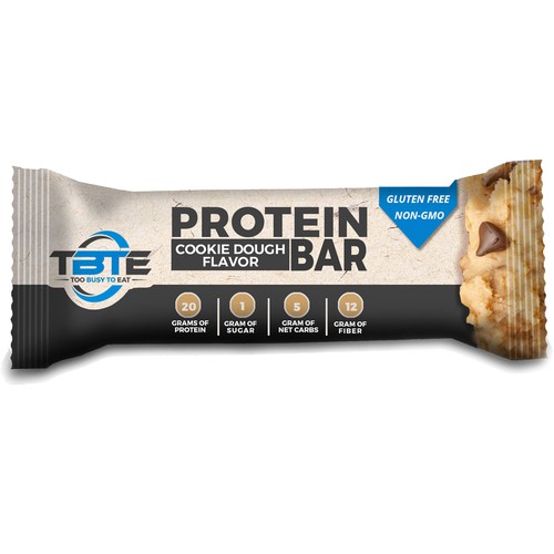 Design a unique protein bar wrapper for Too Busy To Eat-ontwerp door CobyStar