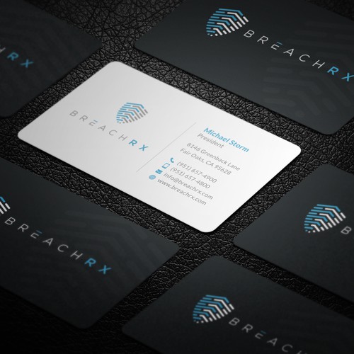 Professional B2B Card for Cyber Security Software Company Design von Galaxiya
