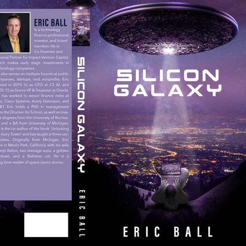 Book cover for alien invasion of silicon valley Design by Master Jo