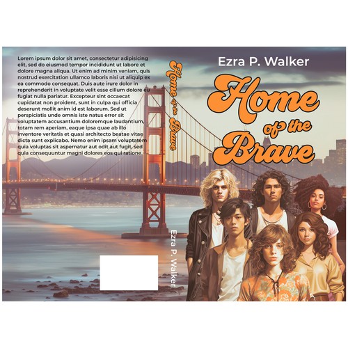 70s themed queer book cover Design by Manuel Roca