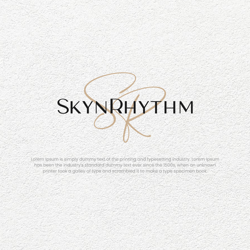 Design a minimal,calming,gentle logo for skin care. Design by m.odin