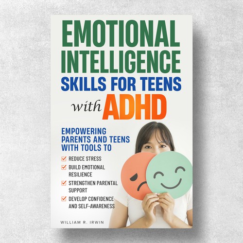 E-Book Cover Design for an Optimistic approach to addressing ADHD Design by Y&B