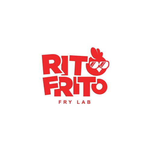 Fried Chicken Restaurant Logo RITO FRITO Design by CU4TRO ™