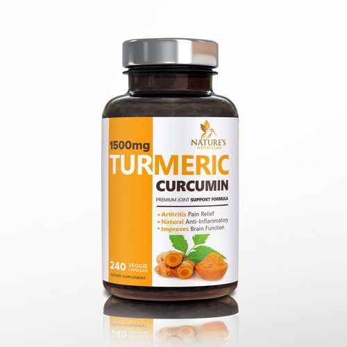 Nature's Nutrition needs a "beautiful label" for its Turmeric Extract bottle Design by DesignSBS