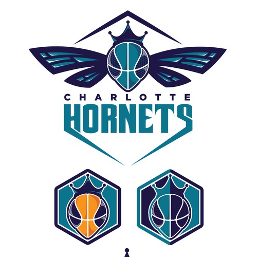 Community Contest: Create a logo for the revamped Charlotte Hornets! Design by Mihai Basoiu