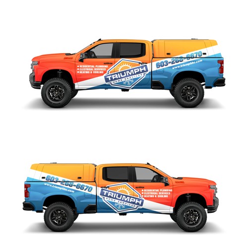 Hvac truck wrap Design by ATJEH™