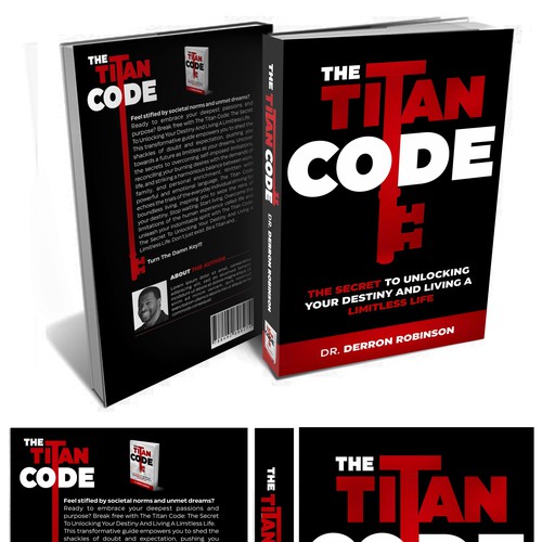 Book Cover For "The Titan Code: The Secret To Unlocking Your Destiny And Living A Limitless Life" Design réalisé par José Manuel Guyot