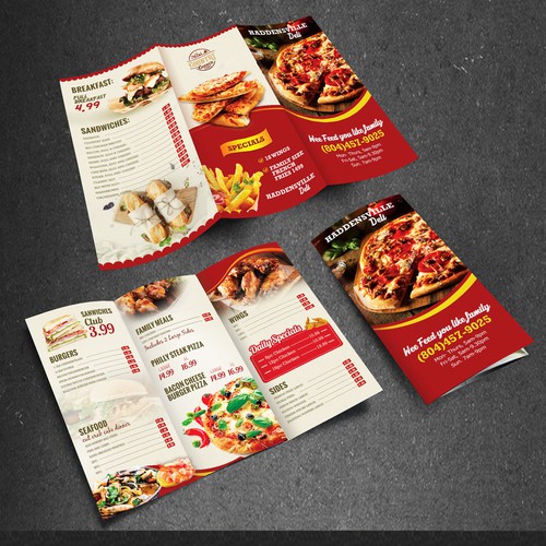 CREATE A NEW FLASHY MENU Design by aabdesign