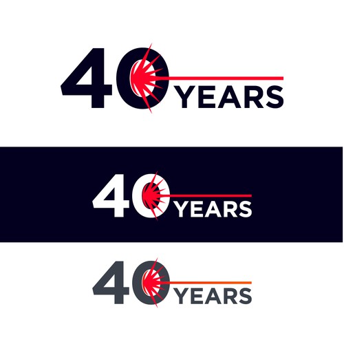 Looking for a modern, expressive 40 years jubilee logo Design by cpsc